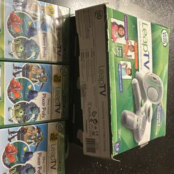 Leap Frog- Leap TV educational active video game w/pixar plus game