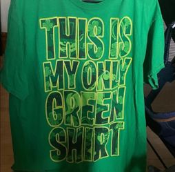 2 mens XLARGE green st Patrick's day shirts