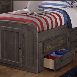 Twin Captain Storage Bed & Twin Over Full Bunk Bed