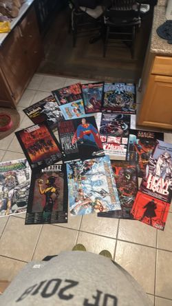 Comics posters various sizes 5$ each