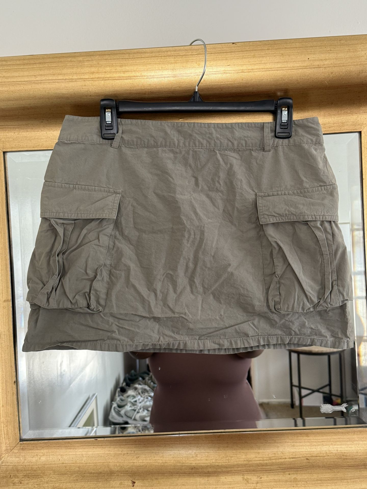 Olive Green Miniskirt 