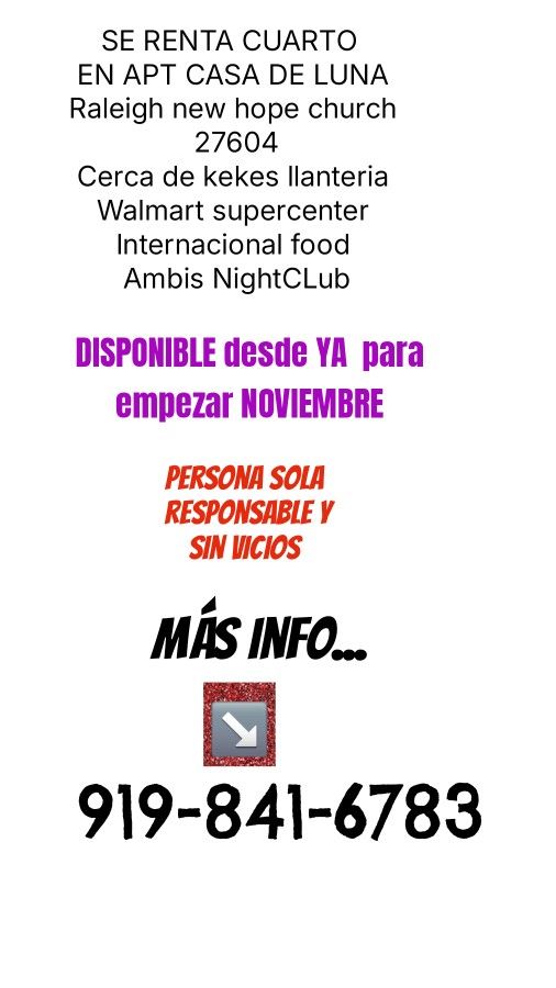 Room for rent available