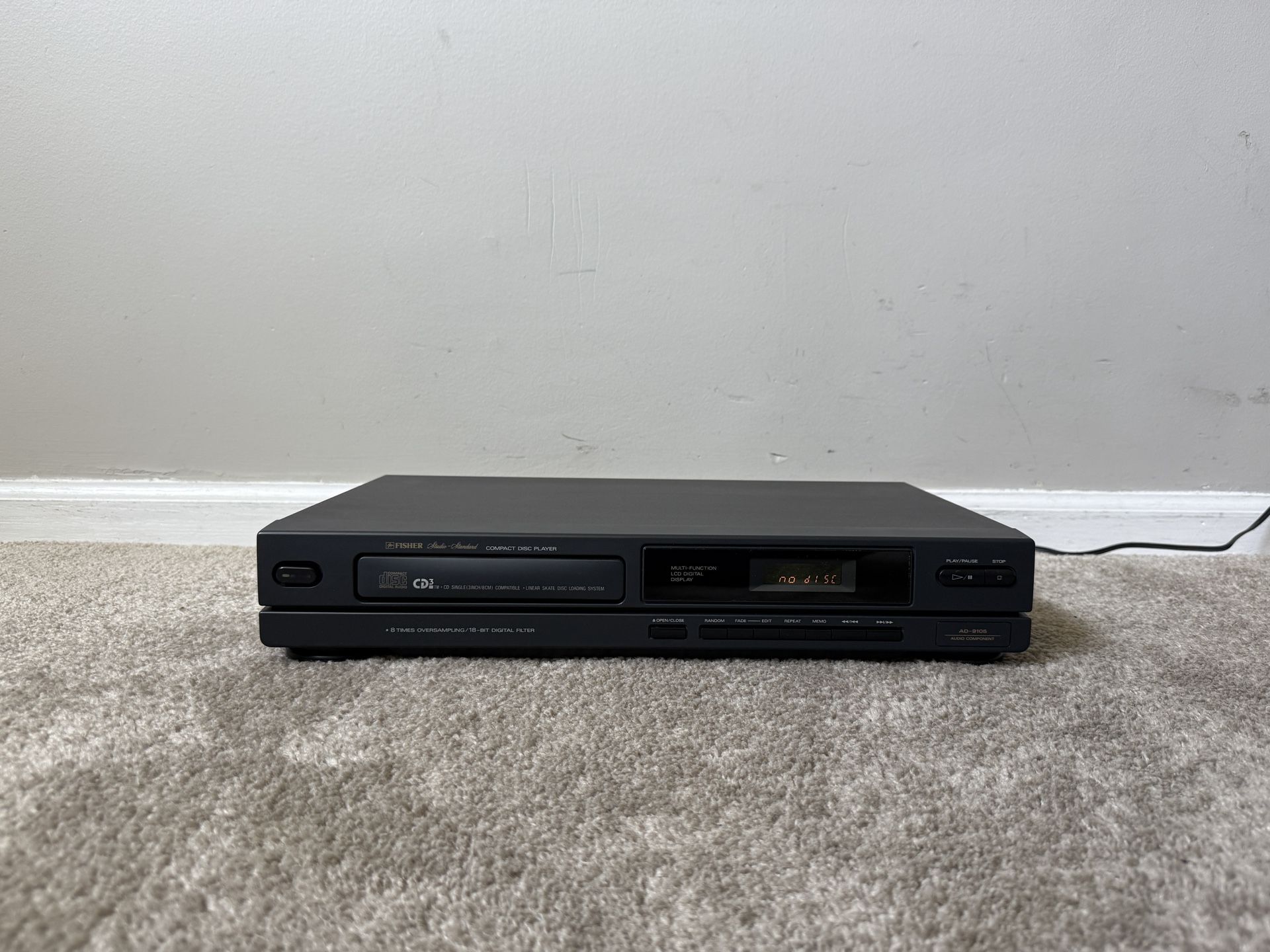 Fisher AD-9105 Home Single Compact Disc CD Player