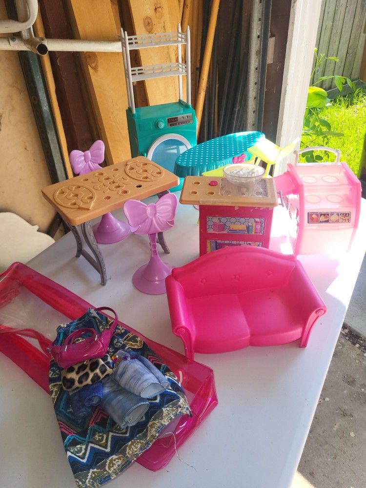 Barbie Clothes and Furniture