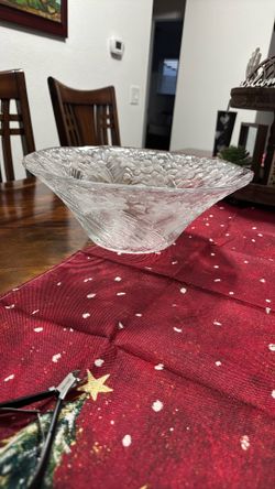 Vintage Glass Salad/Pasta Bowl