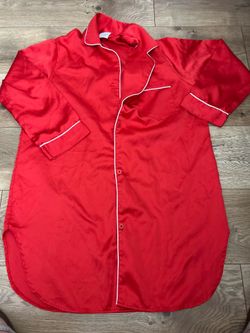 VTG Jayre California Sleepwear Women's Size L Shirt PJs Long Sleeves HONG KONG