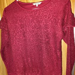Juicy Couture Lace Floral Angel Guipure Top Size XS