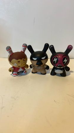 Kidrobot Dunny Vinyl Figures Set of 3
