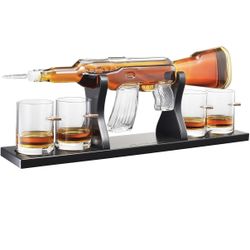 Gun Shaped Whiskey Bottle 