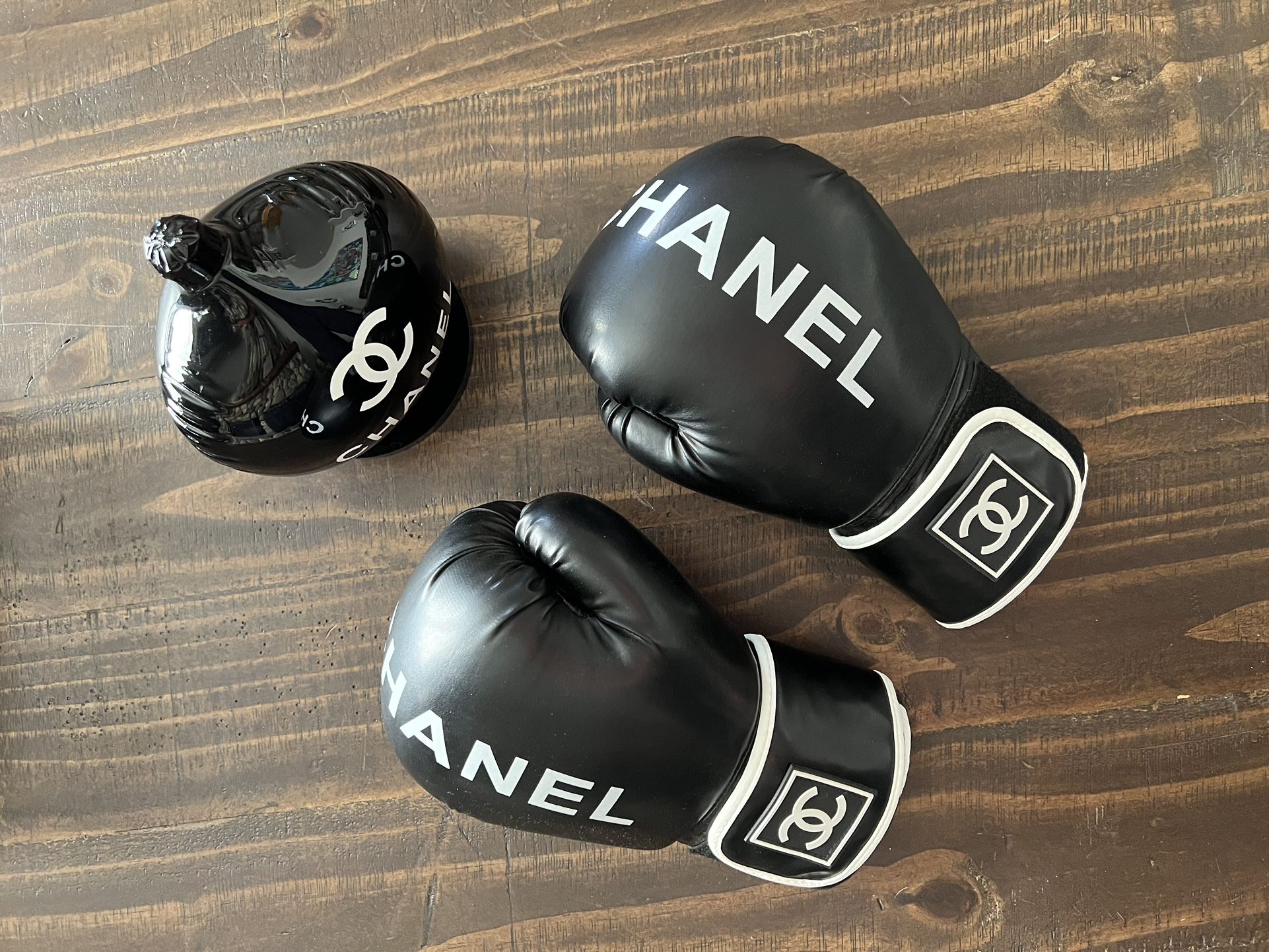 Chanel Boxing Gloves + Speed Bag