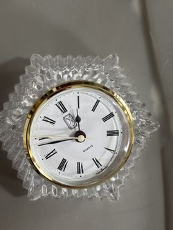Quartz Clock Fine Bavarian Crystal . The Paul Sebastian INC. Collection Brand New In The Box