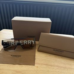 Burberry BE4291 Shield Sunglasses – Like New, Authentic