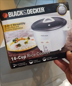 Black & Decker 14-Cup Rice Cooker (cup & spoon not included)