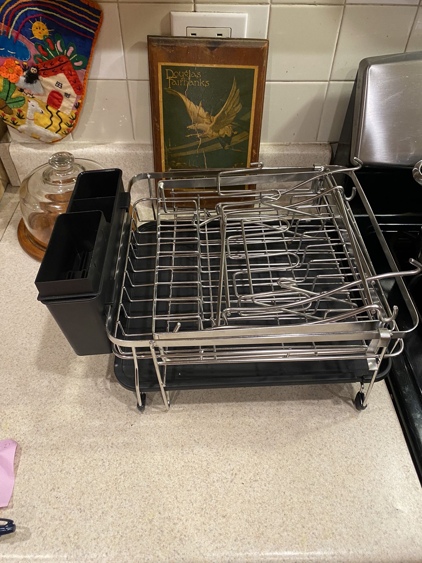 2 Tier Expandable Stainless Steel High Capacity Dish Drying Rack