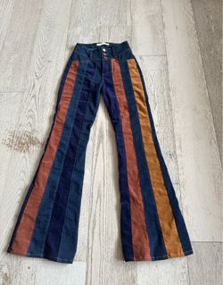 Altar’d State 70’s color block denim Size 24