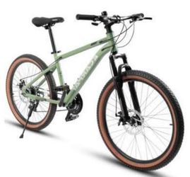 Some Damages 21 Speed Steel Frame 24” Mountain Bike with High Carbon Bike for Adults