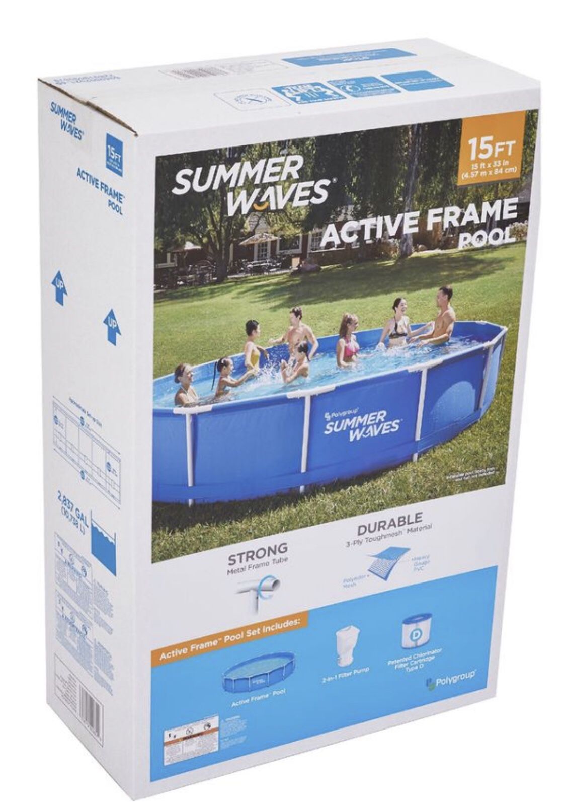 Summer Waves 15 ft Active Metal frame Pool