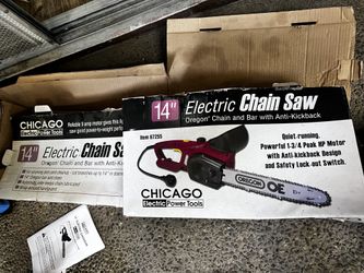 Chicago Electric Power Tools 14" Electric Chain Saw 