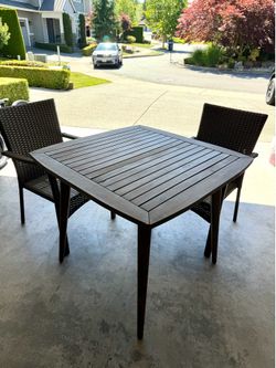 FREE! Set of two chairs and table