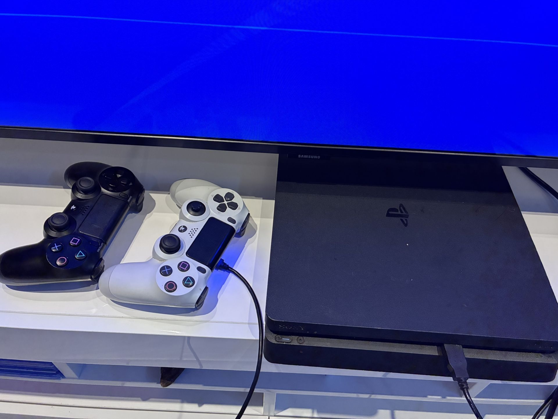 PS4 With Controllers And 4 Games