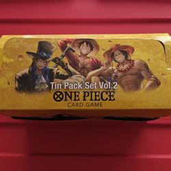 One Piece OP13 Vol. 2 Tins w/ Promos (Trading For Pokemon)