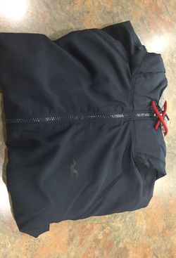 Hollister Navy blue and gray Reversible hoodie