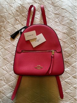 Hot pink Coach backpack
