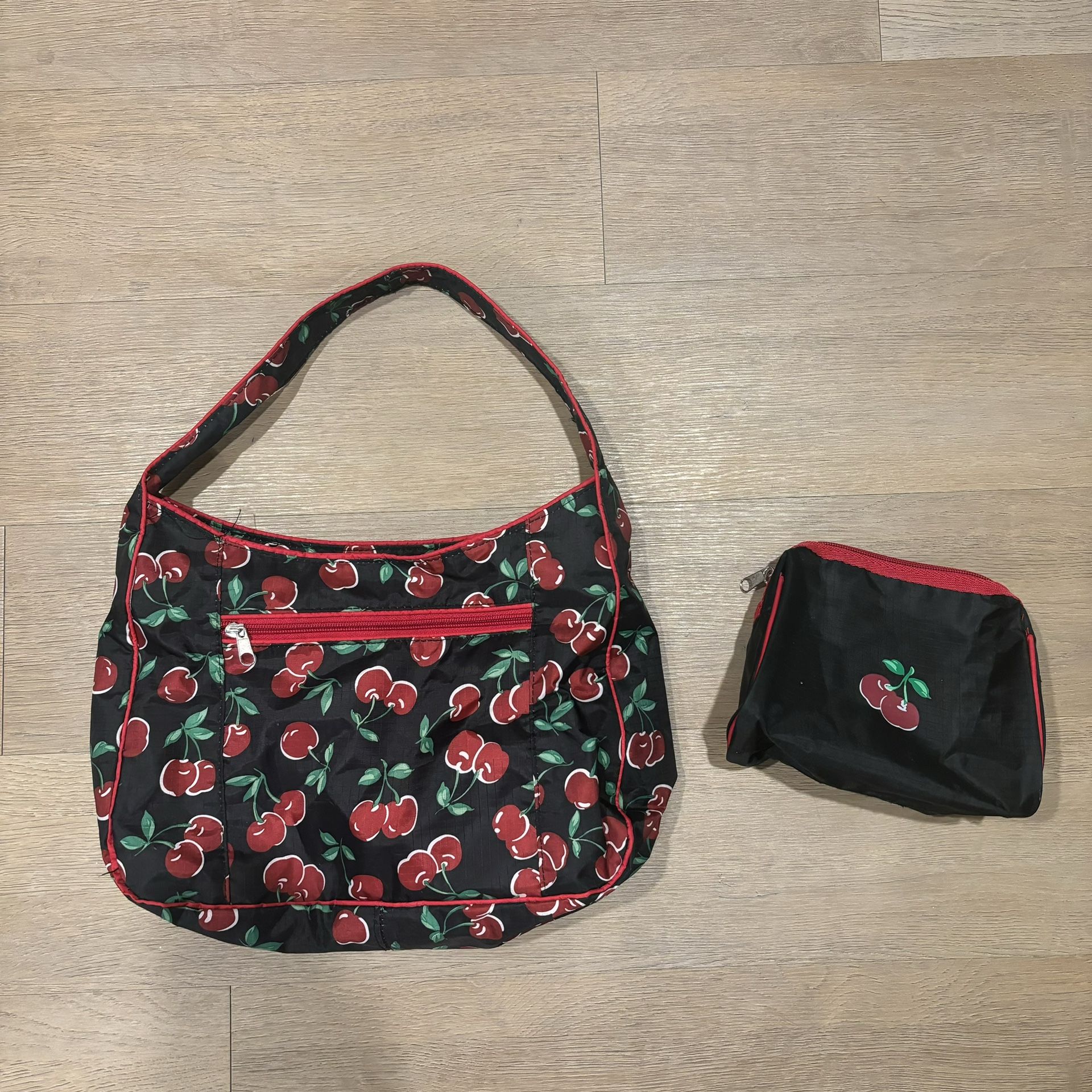 ๐ CHERRY SHOULDER BAG W/POUCH ๐