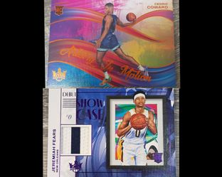 2025-26 Cedric Coward Panini Court Kings Artistry In Motion Rookie /75
+ 2025-26 Jeremiah Fears Panini Court Kings Debut ShowCase Patch Rookie /49