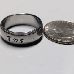 T <3 S Ring 925 Sterling Silver , Like New 