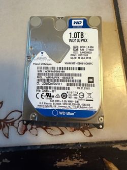 WD Blue 1TB 2.5" Hard Drive WD10JPVX
