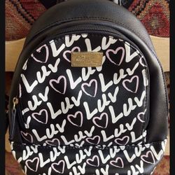 Betsey Johnson Mini Backpack Hearts 