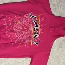 Pink Sp5der Hoodie Condition Is New And Size Is Small 