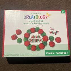Pom Pom Christmas Wreath Craft Kit by Creatology™-Christmas Crafts and Kits