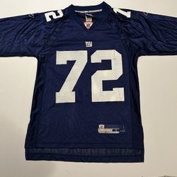 Reebok Blue And White Men’s jerseys Umnyiora 72 New York Giants
