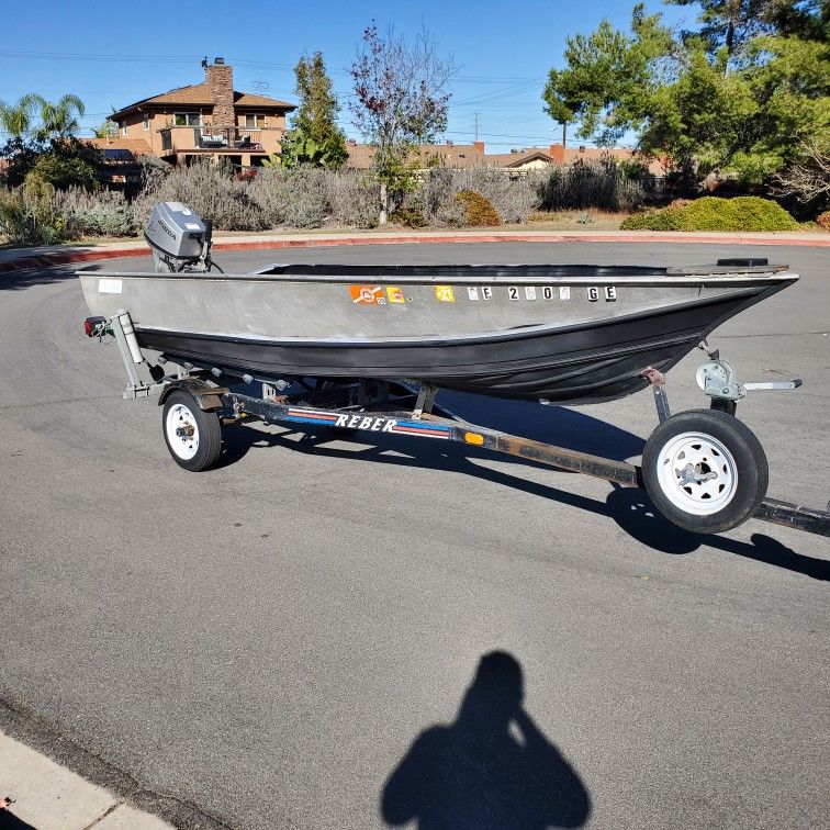 14ft Aluminum Boat And Trailer for Sale in San Diego, CA OfferUp