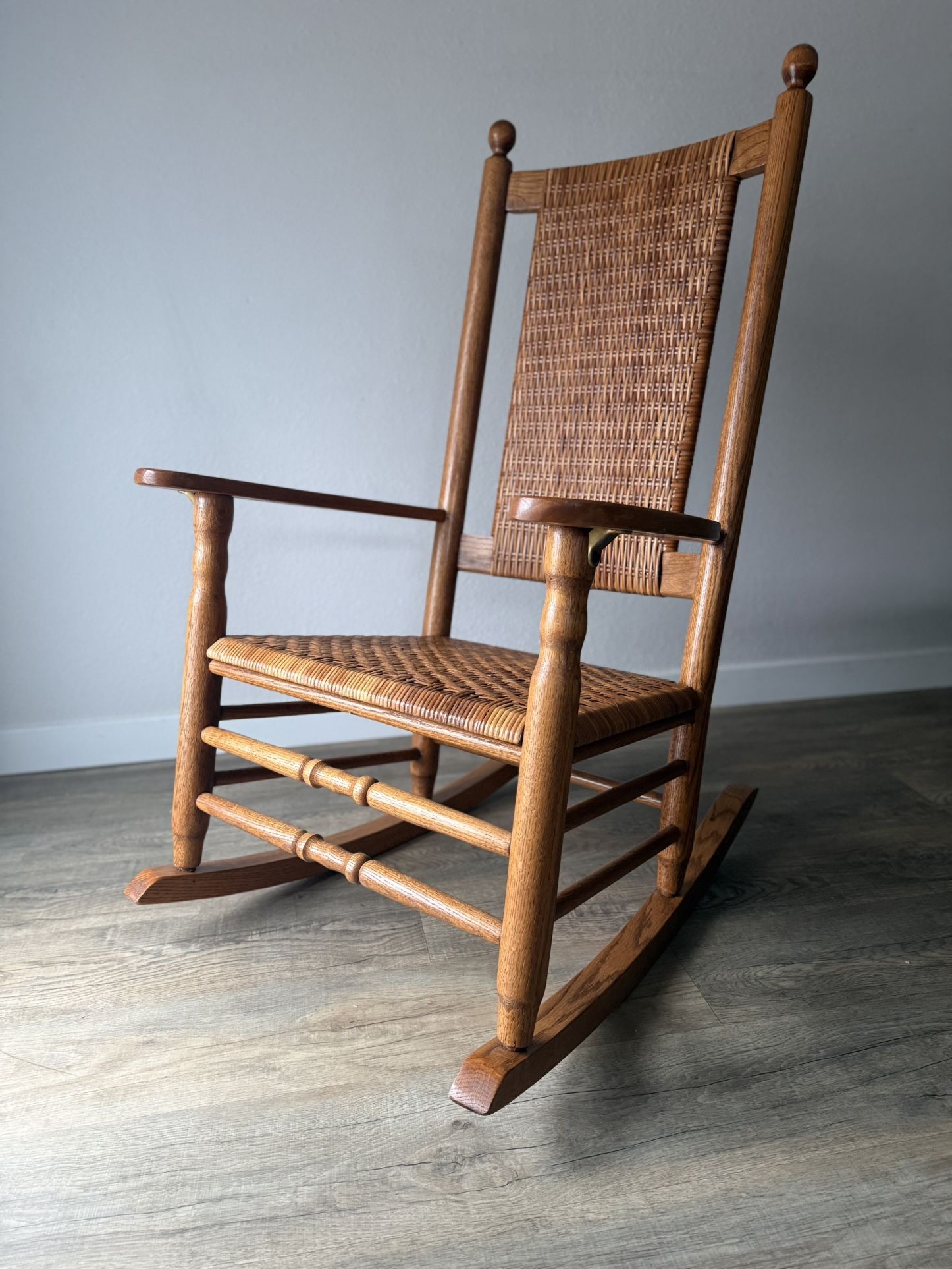 QUINTESSENTIAL rocking chair - Kennedy Rocker - caning - oak - Carolina Rocker - delivery available