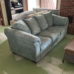 Brand New Suede Look Sofa