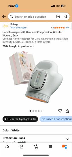 Prisag Cordless Heated Hand Massager