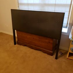 Queen Size Gunmetal Headboard.