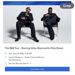Chris Brown and Usher Tix