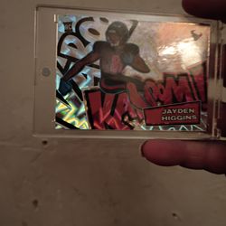 a Jayden Higgins "Kaboom" card. #36