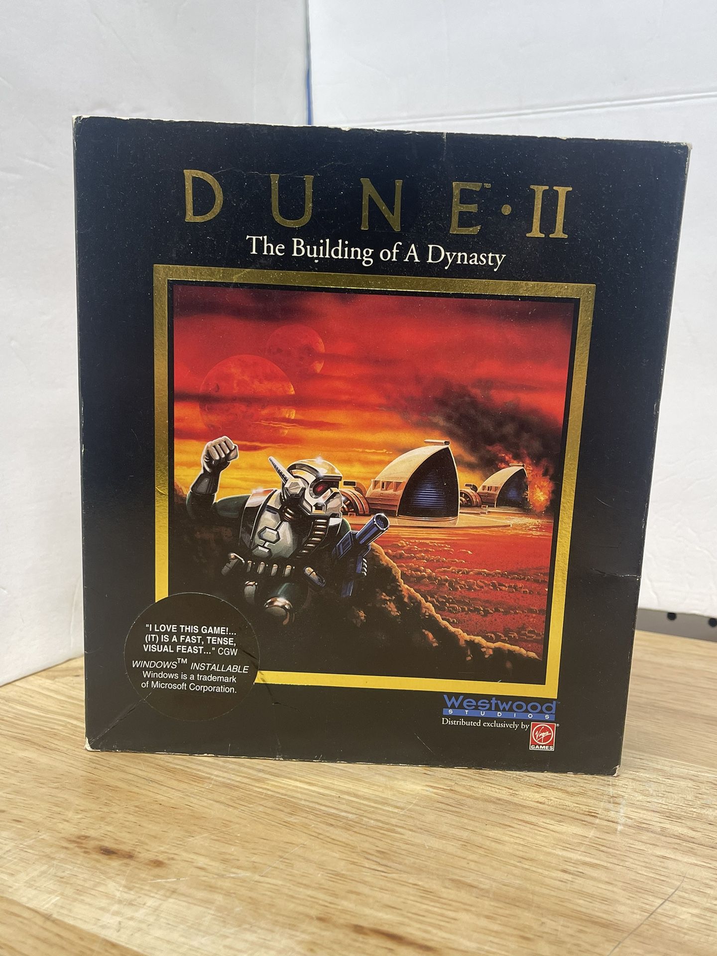 Dune II: The Building of A Dynasty IBM PC Game 3.5" Floppy Westwood Virgin