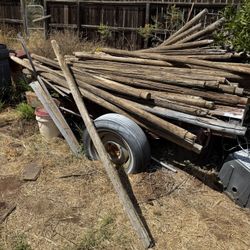 Old Wood Fence Rails 