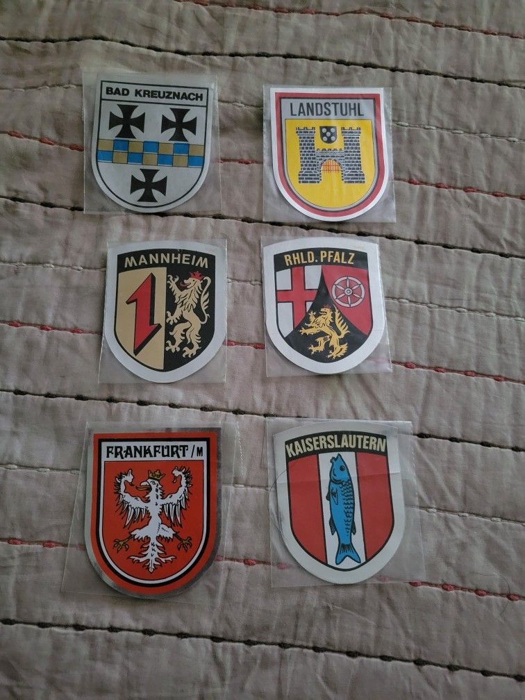 Germany 🇩🇪 Plastic Decal Patches 