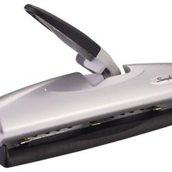 Swingline® LightTouch® High Capacity Desktop Punch, 2-7 Holes, 20 Sheets