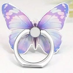 New Cell  Purple Butterfly Phone Ring. $5 a pair or 3 for $12