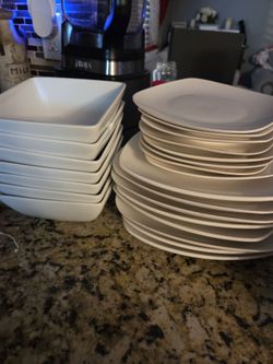 White Dish set