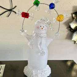 Adorable Lighted Snowman! 12”