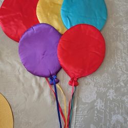 Satin Balloons Wall Hangings (5) $20